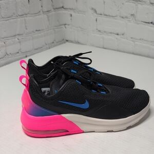 Nike Air Max Motion 2 Sneakers In Black Blue And Pink